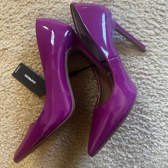 Express Women's Vibrant Purple Heels - Picture 1 of 3